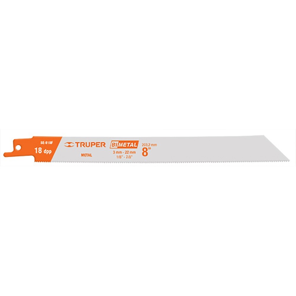 Hojas sierra sable 18 DPP para metal - 200 mm
