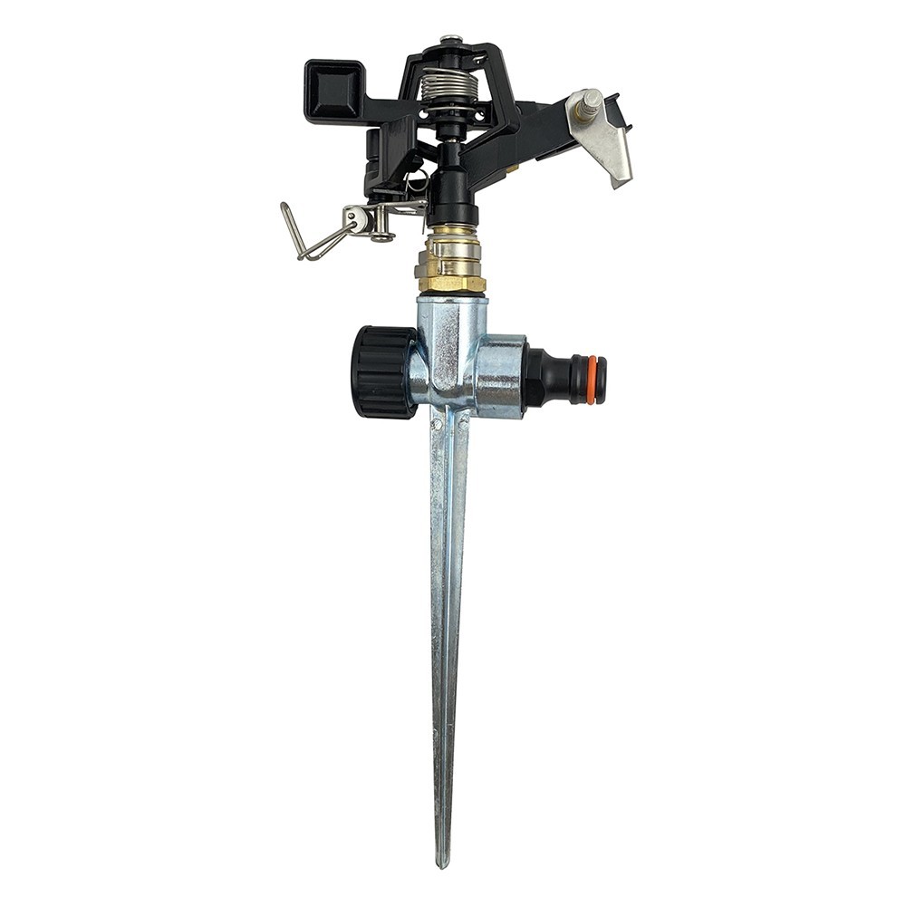 Aspersor de impacto metálico con estaca - 1/2"