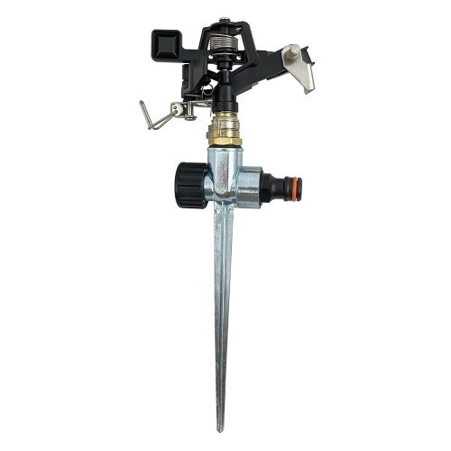 Aspersor de impacto metálico con estaca - 1/2"