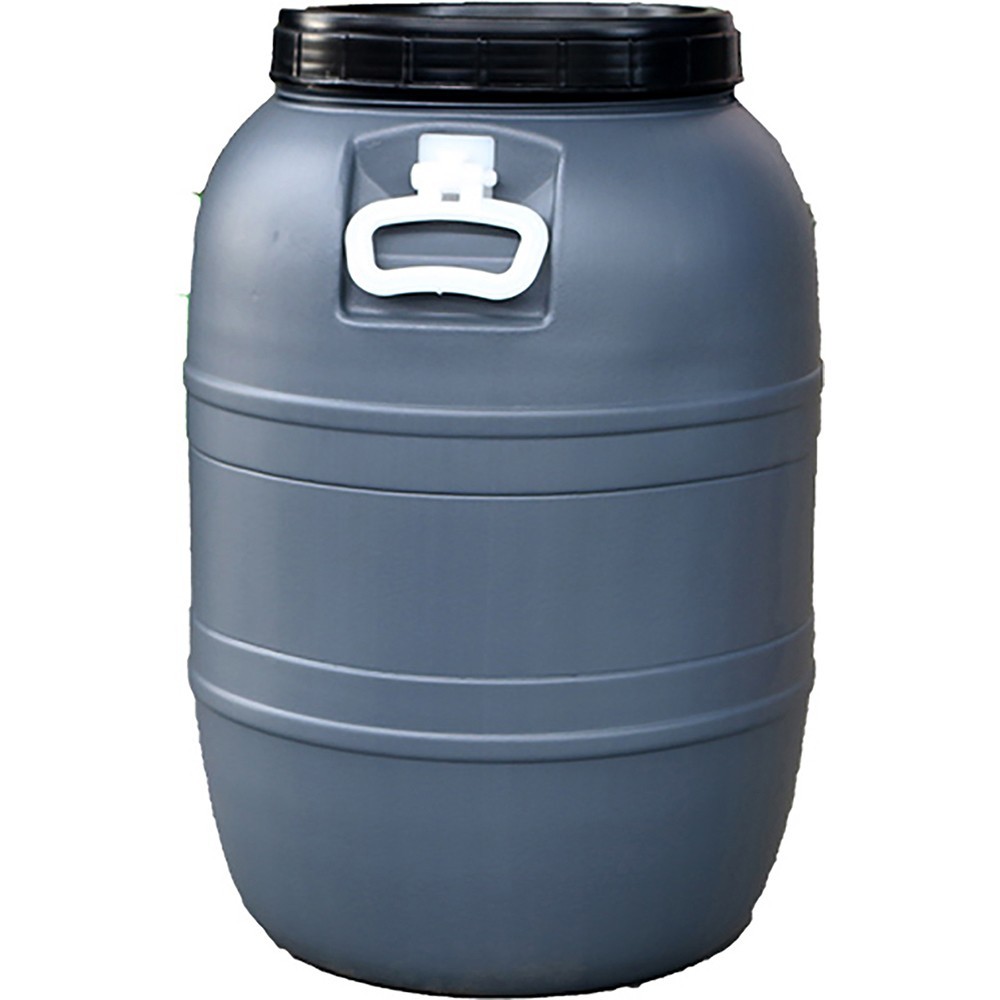 Bidón gris con asas y tapa roscada - 55 l