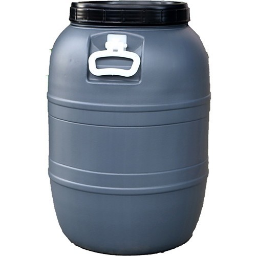 Bidón gris con asas y tapa roscada - 55 l