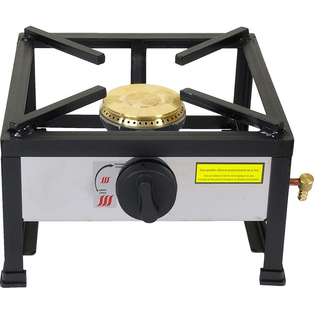 Cocina portátil a gas - 1 fuego - Ø 100 mm - 30x30 cm