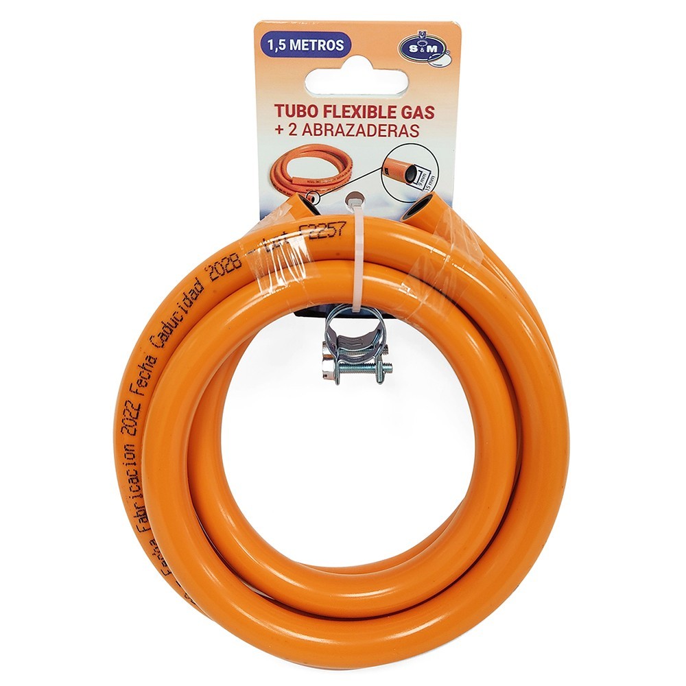 Kit gas butano con abrazaderas