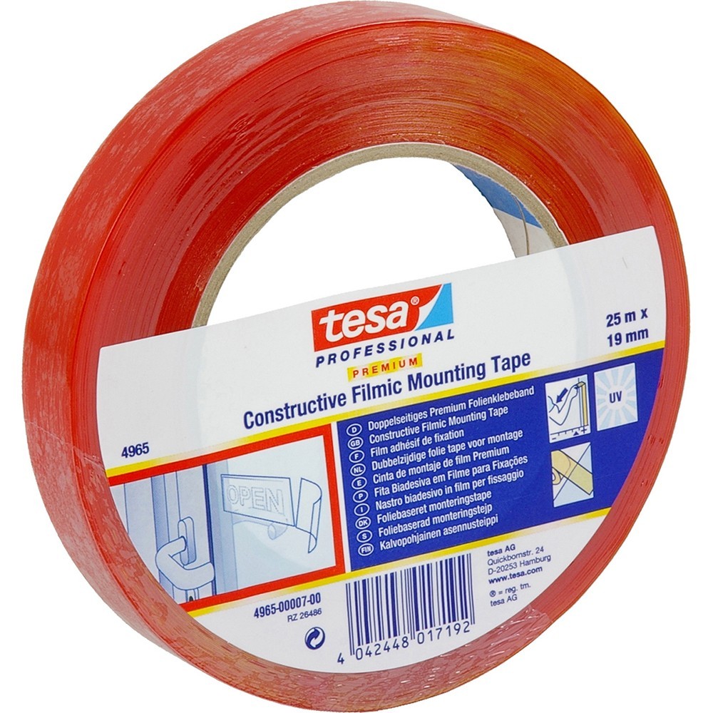 Cinta adhesiva de doble cara para exteriores - 19 mm x 25 m