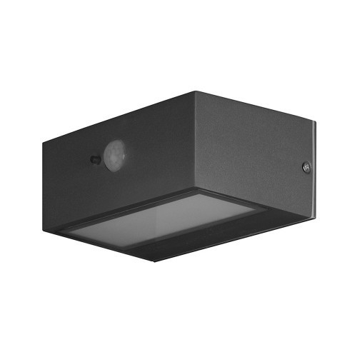 Aplique antracita de pared LED Top con sensor - 3 W