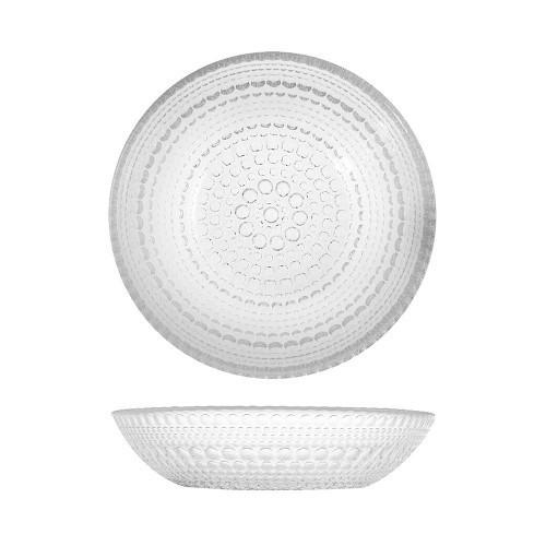 Plato llano Venere de vidrio transparente - Ø 21 cm