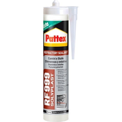 Sellador refractario RF999 negro para chimeneas - 300 ml