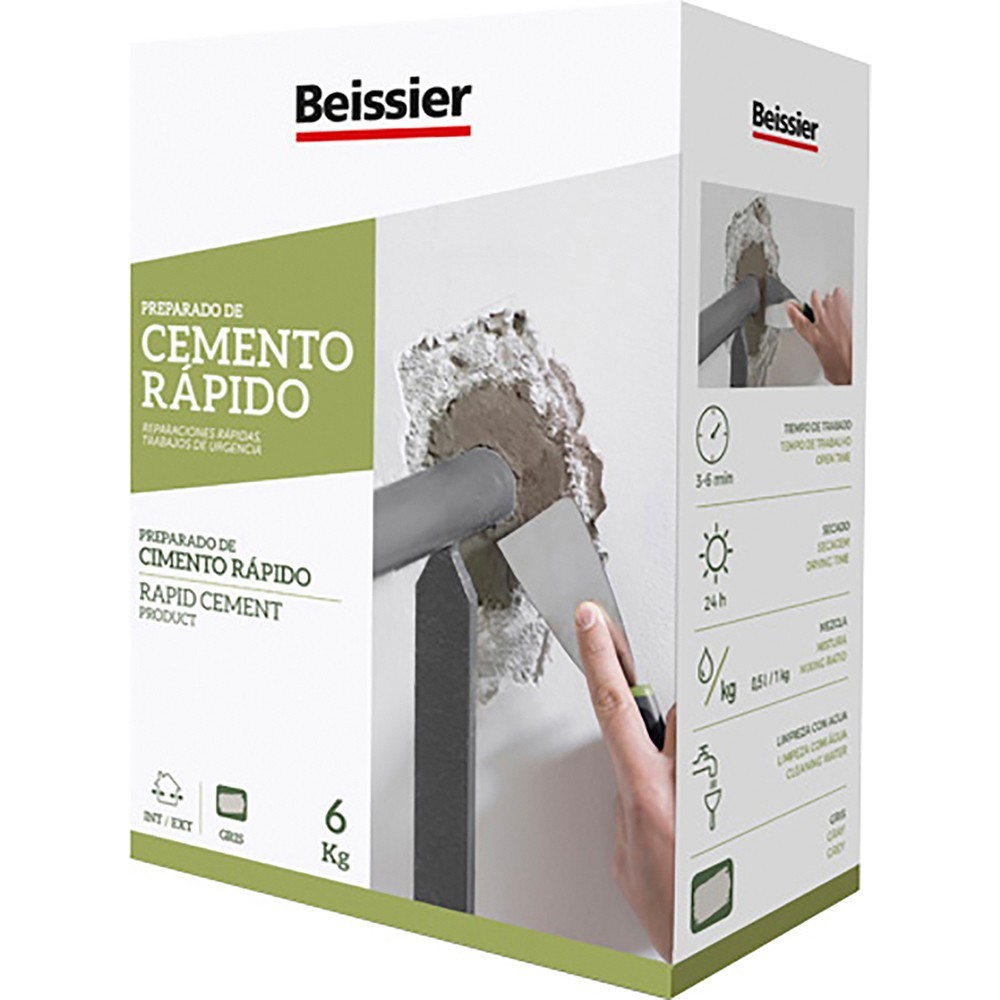 Cemento rápido gris - 6 kg