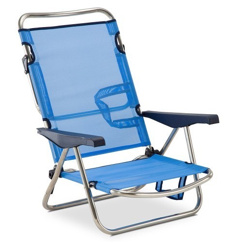 Silla baja de playa multiposición