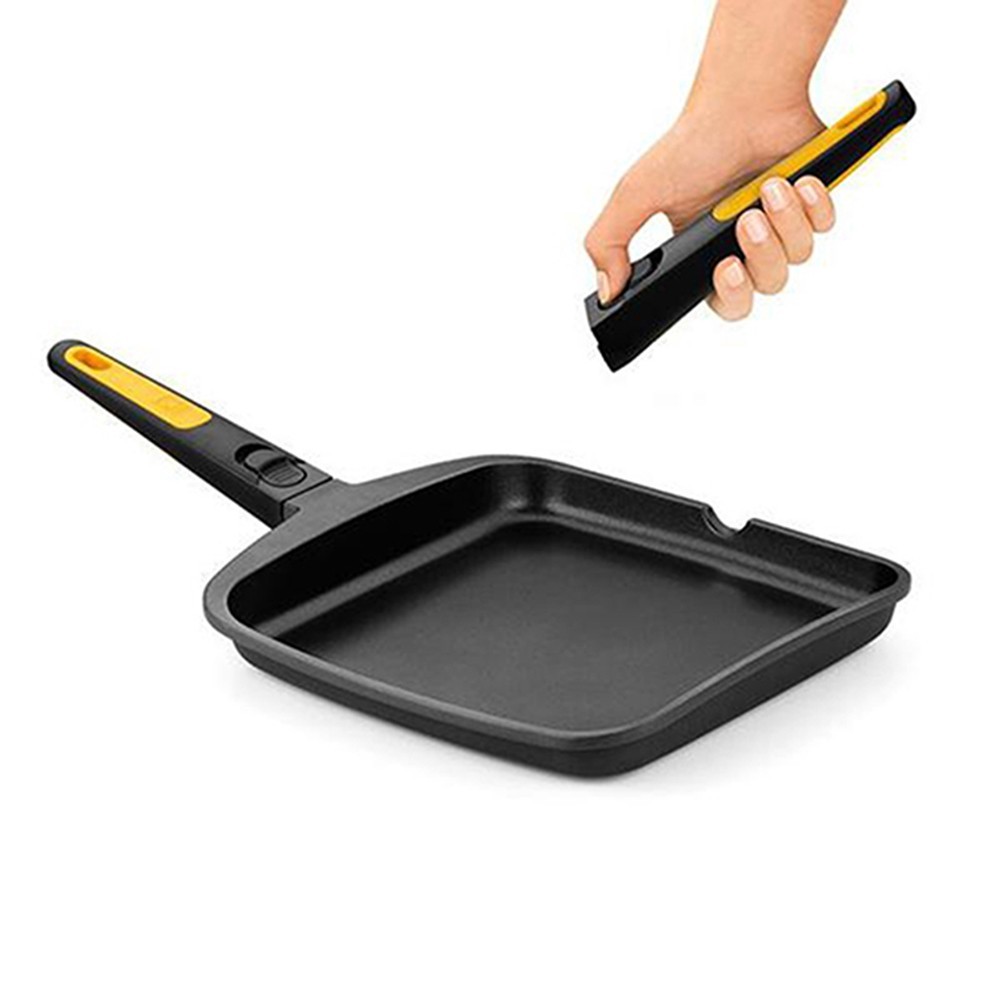 Grill Fast Click liso de aluminio fundido - 28x28 cm