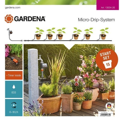 Set de inicio para macetas automático