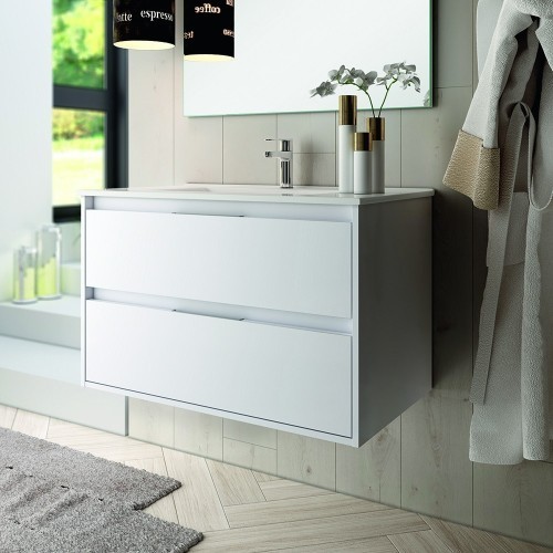 Mueble baño Sandra con 2 cajones - 100 cm