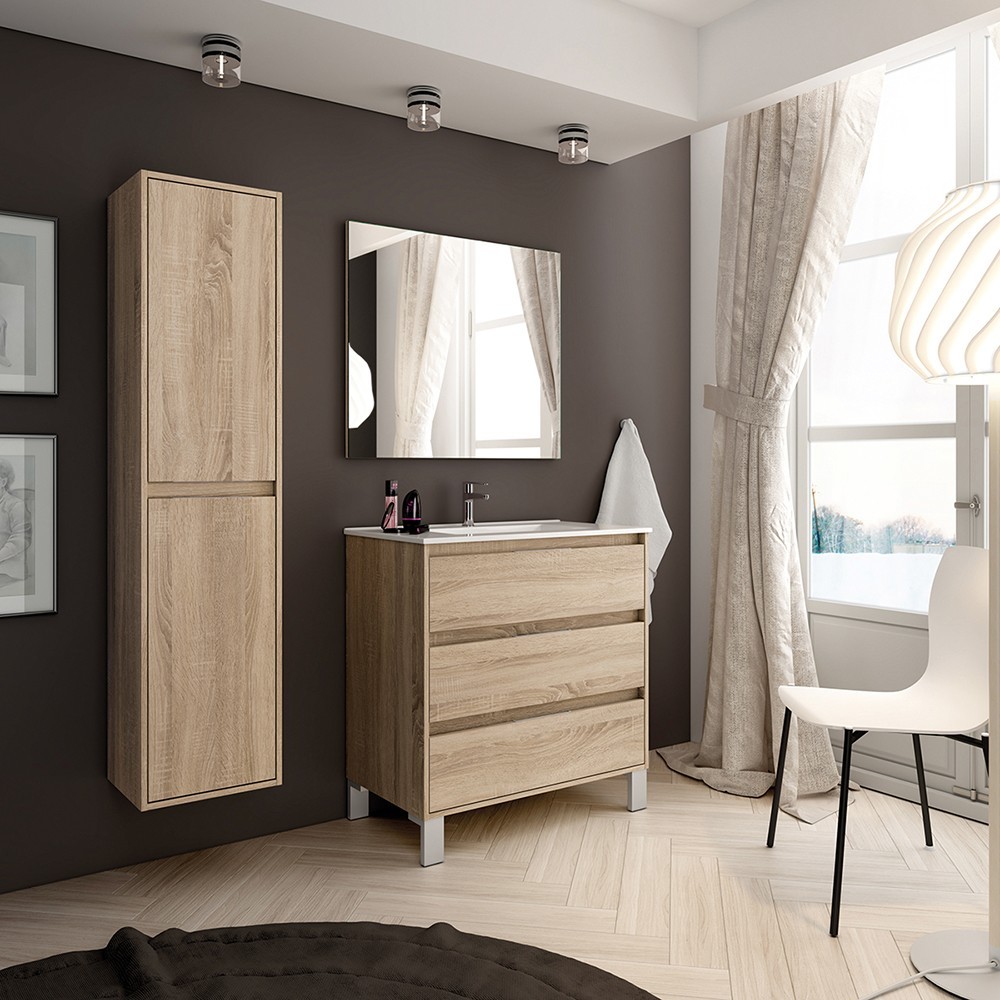 Mueble baño Sandra con 3 cajones - 100 cm