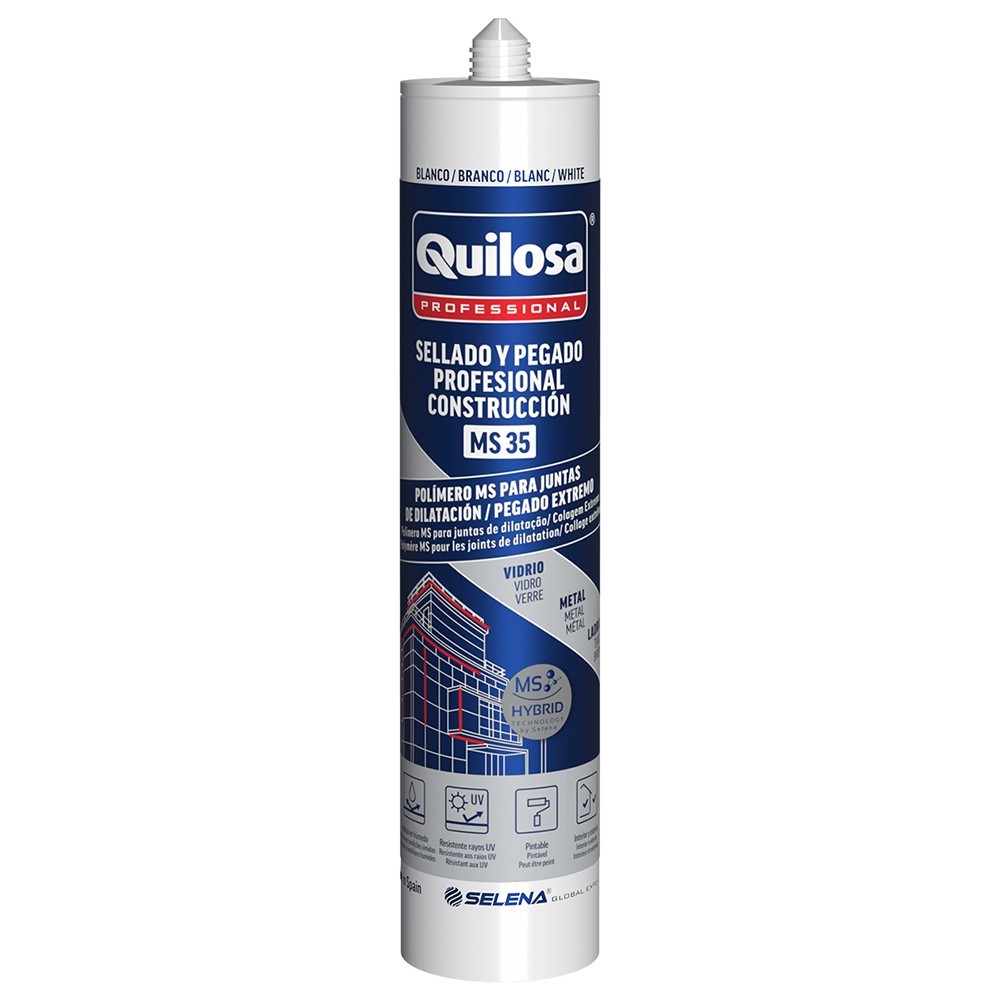 Sellador adhesivo polímero MS 35 - 300 ml - Blanco