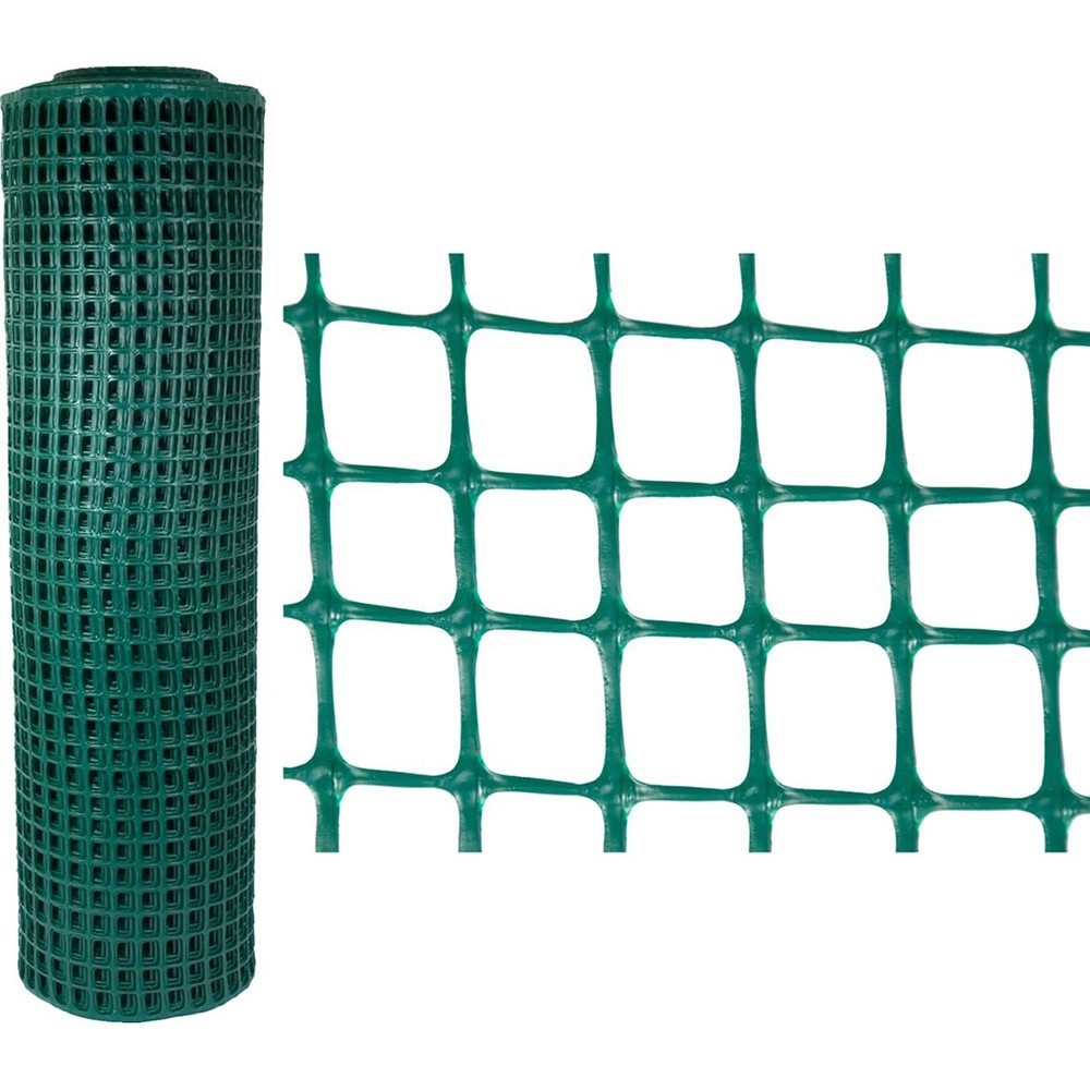 Malla plástica blanca 330 g/m² - 12x12 mm - 1x30 m