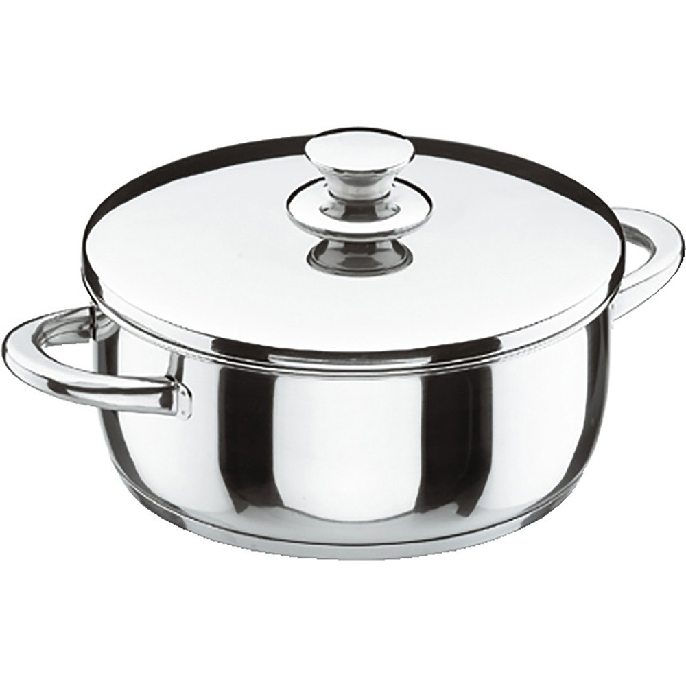 Cacerola Vitrocor de acero inoxidable con tapa - 16 cm