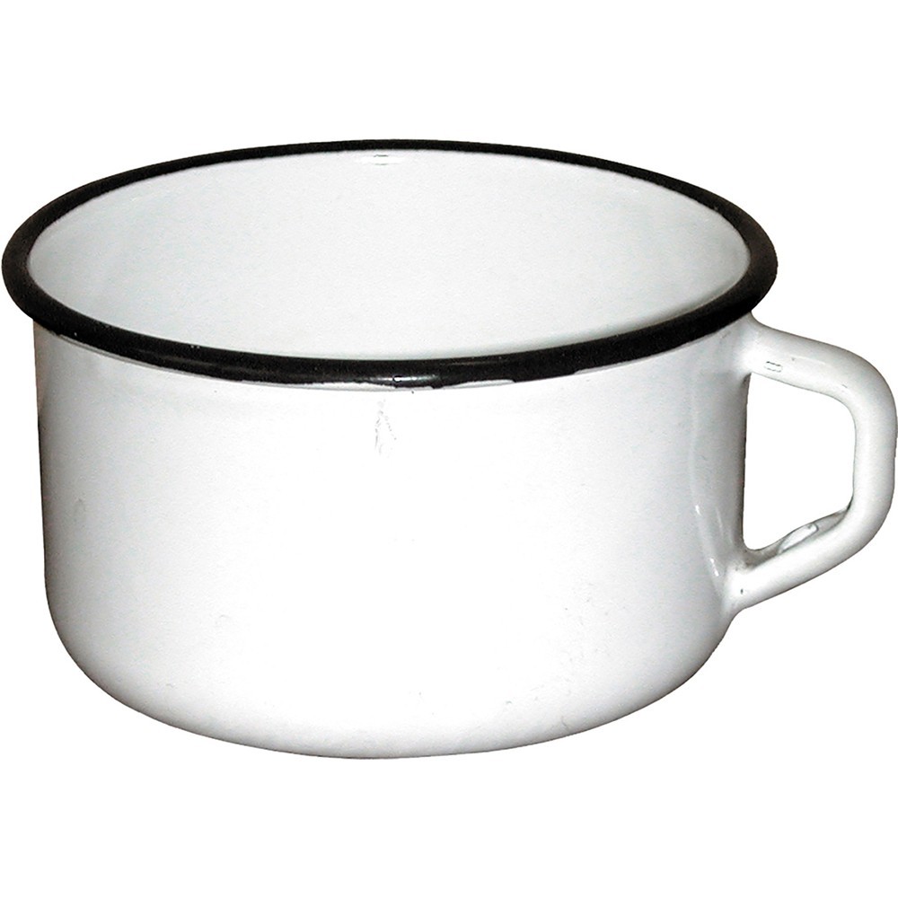 Taza blanca rústica - 10 cm
