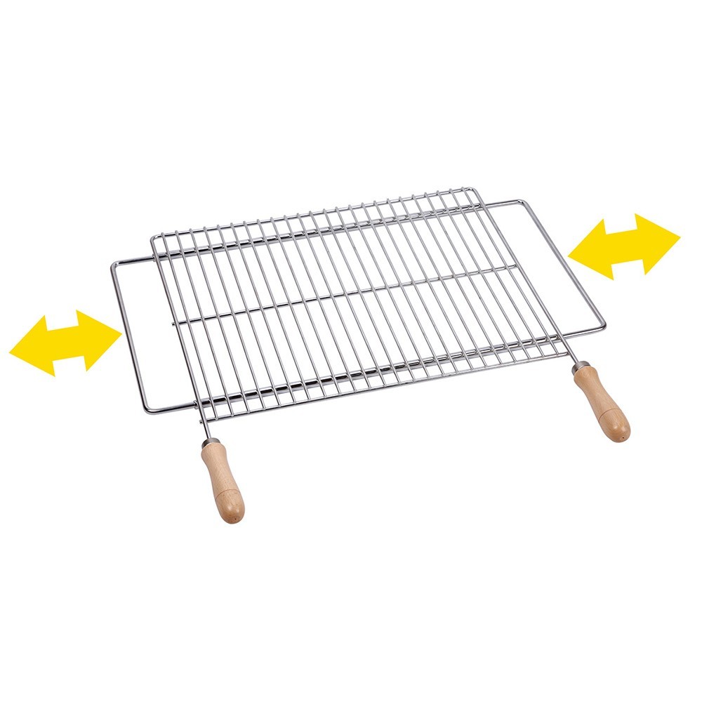 Parrilla extensible para barbacoa - 50x40 cm
