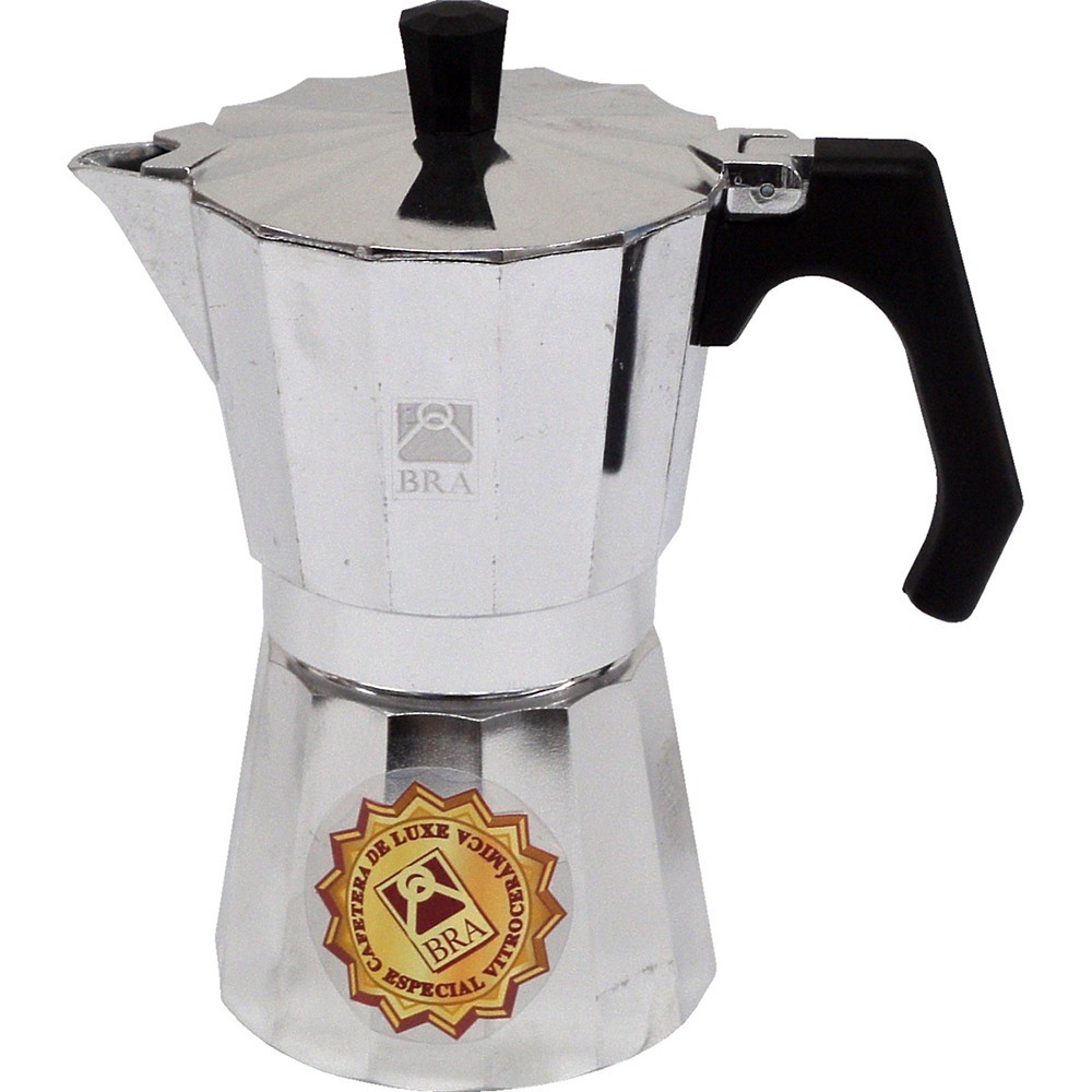 Cafetera italiana Deluxe 2 de aluminio - 3 tazas