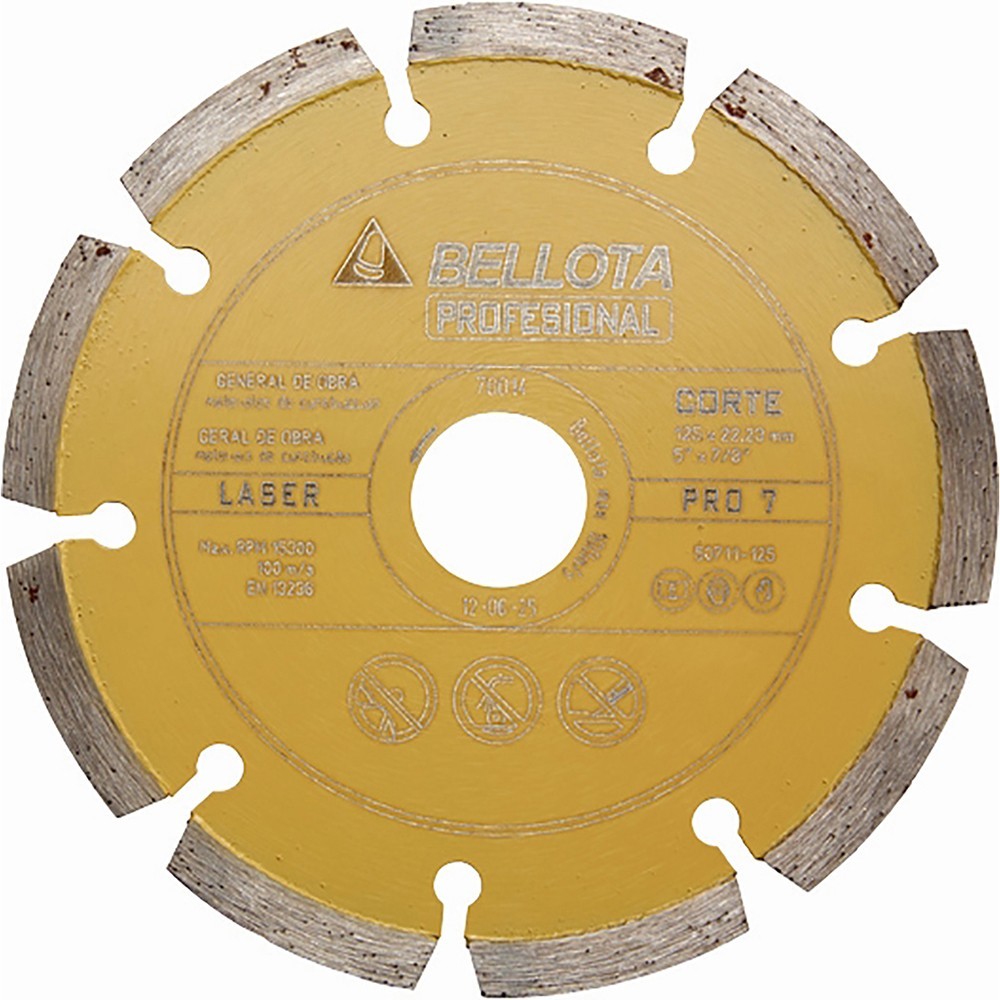 Disco diamante segmentado PRO7 corte seco - Ø 115 mm
