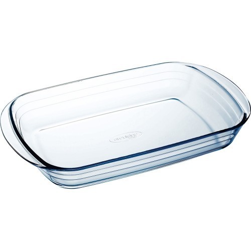 Fuente rectangular de vidrio - 2,4 l