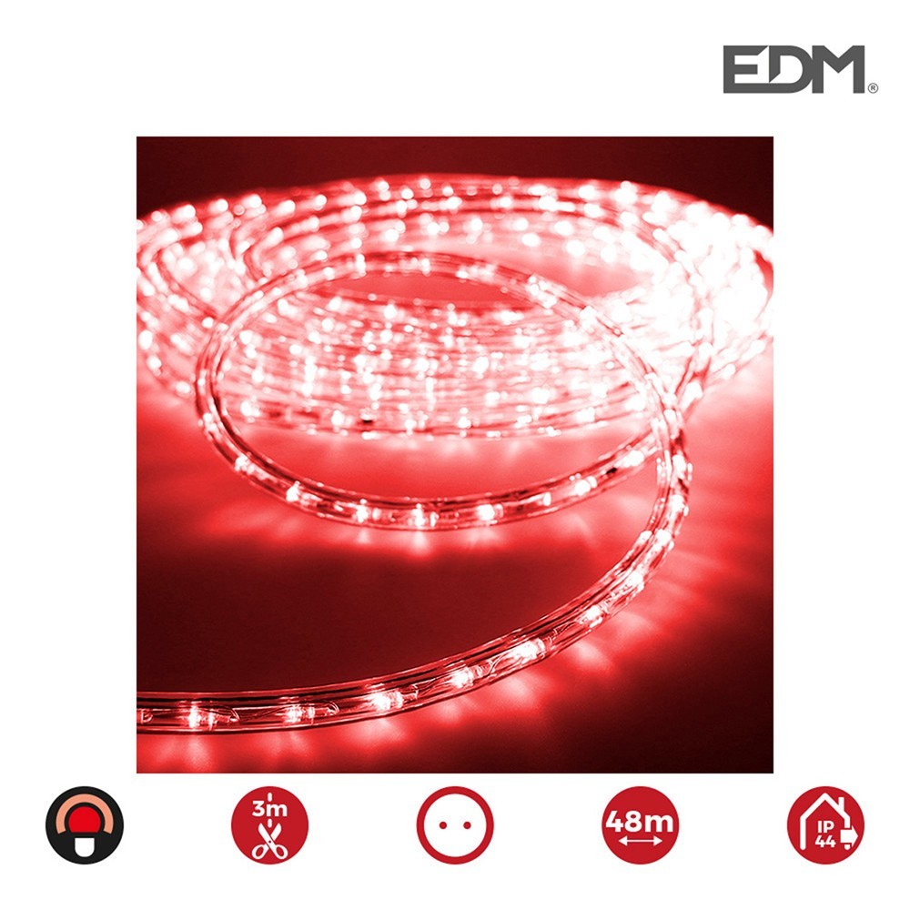 Tubo flexiLED rojo de 2 vías - 36 LED/m