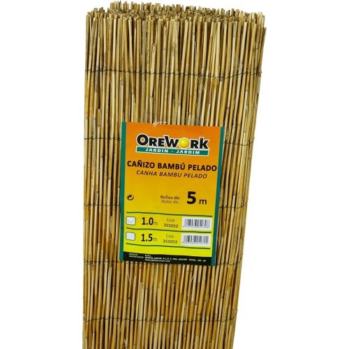 Cañizo de bambú pelado - 1x5 m